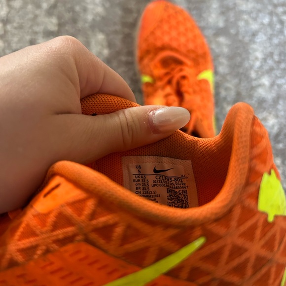 Nike Zoom Rival Waffle 5 Distance Spikes “total orange/volt” - Picture 3 of 4